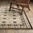 Kuester Traditonal Bordered Floral Beige/ Black Wool Blend Area Rug-132817822