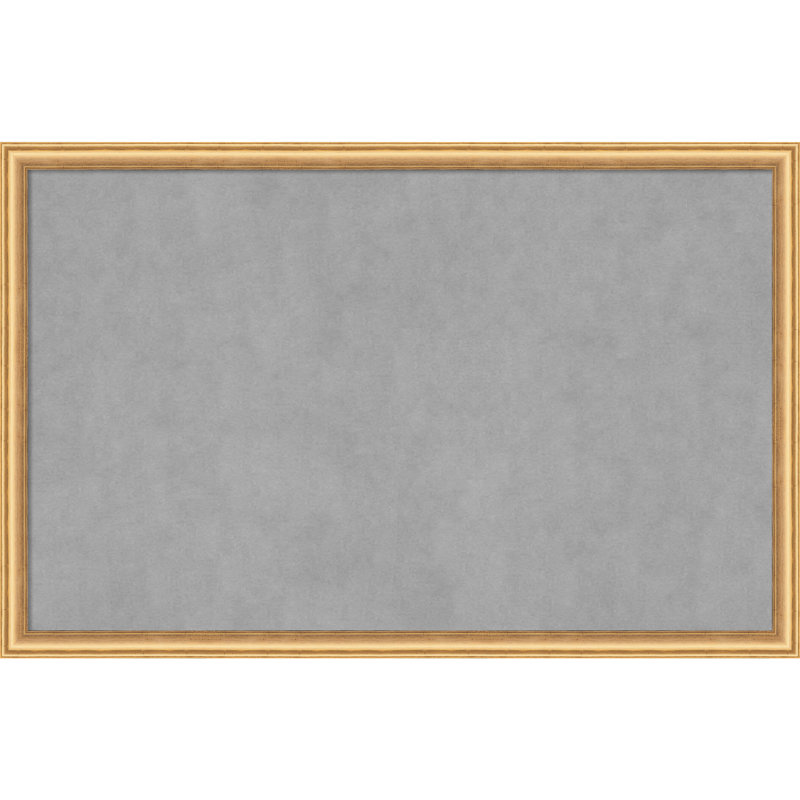 Tableau magnétique magnétique en métal, 22" H x 34" W, Or