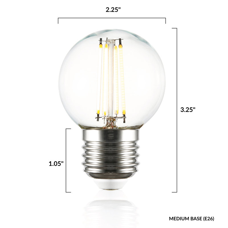 4 W G16.5 E26/Medium (Standard) Dimmable 2700 K LED Bulb