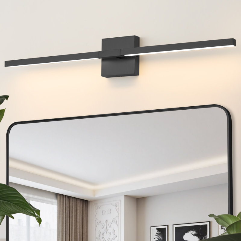 32'' 24W Dimmable LED Bath Bar, Modern Linear Vanity Light, Damp Rated Wall Mount LED Bathroom Light for Mirror, Makeup & Powder Room