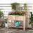Wood Elevated Planter with Trellis