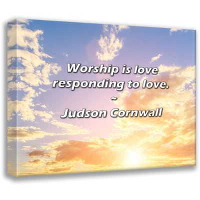 Judson Cornwall Quote: Worship is love responding to love.