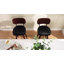 Ensemble de 2 tabourets de bar pivotants de 26 po de hauteur de comptoir, tabourets de style Mid-Century pour îlot de cuisine-1571040681