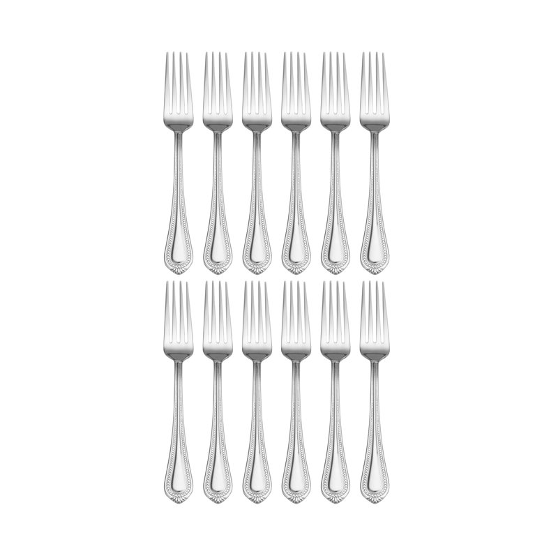 Mikasa Regent Bead 65-Piece Stainless Steel Flatware Set, Service for 12
