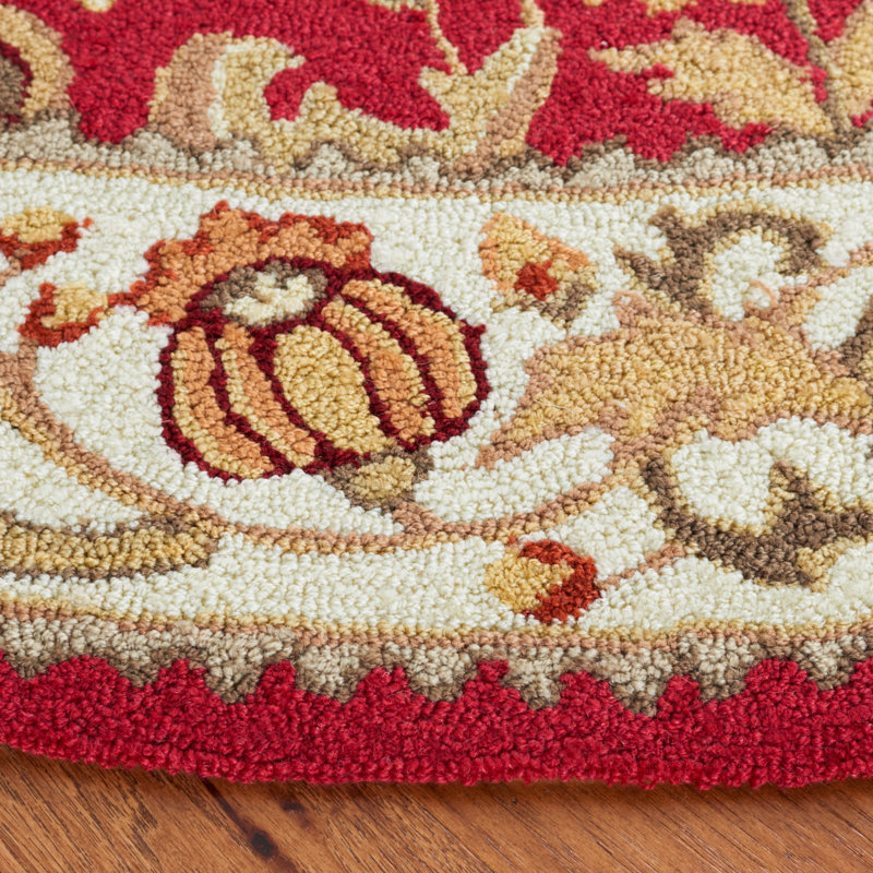 Harkins Hand Hooked Performance Oriental Rug, Round 8'