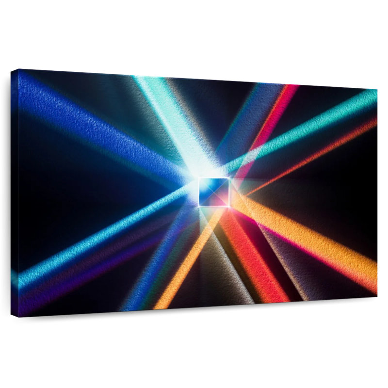 Keiri Cube Prism Light Beams, 8" H x 12" W