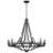 Mattheo 12 - Light Dimmable Wagon Wheel Chandelier with Decorative Wood Beads-1369218098