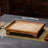 Natural Elegance · Solid Wood Vine Weaving Tray | Chinese Retro Tea Tray | Home Snack Candy Storage Tray