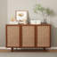 Entryway Storage Media Console Farmhouse Tv Stand Accent Buffet Sideboard Cabinet Cradenza With Doors And Shelves
