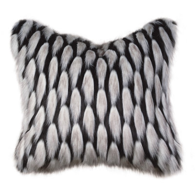 Jadis Faux Fur Reversible Throw Pillow
