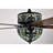 Inio 5-blade Lighted Ceiling Fan 2-tier Tiffany Style Glass