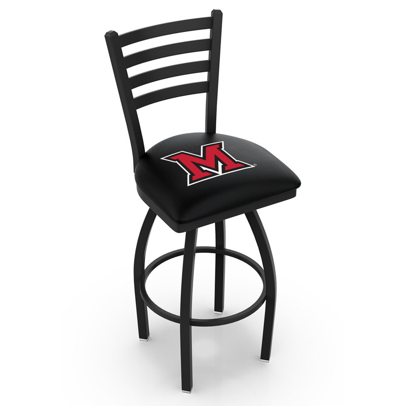 NCAA Swivel 30" Bar Stool, Miami RedHawks