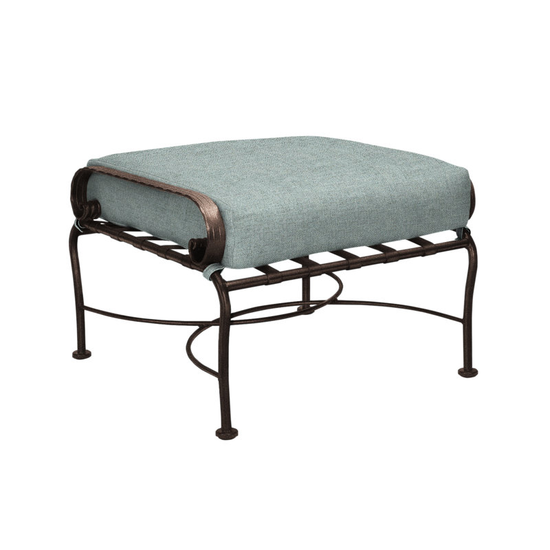 Classico-W Outdoor Ottoman, Copper Creek, Alcazar Redwood