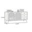 Vitrine de rangement simple en rotin-121708621