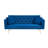 71-inch convertible love seat sofa, American retro blue velvet material, suitable for small living room, bedroom, office-1710909979-1736278763