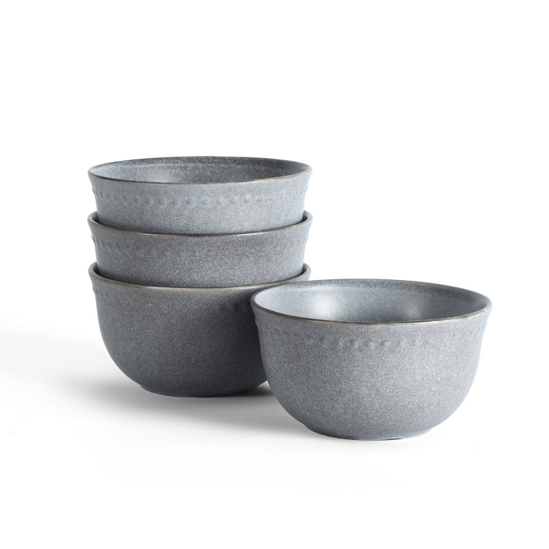 Ensemble de bols en grès 4 pièces Stone Lain Comet, Gris