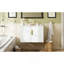 Meuble-lavabo de salle de bain vintage 30 po avec lavabo en céramique, lavabo simple en céramique à 3 trous, meuble-lavabo avec 2 portes à fermeture douce