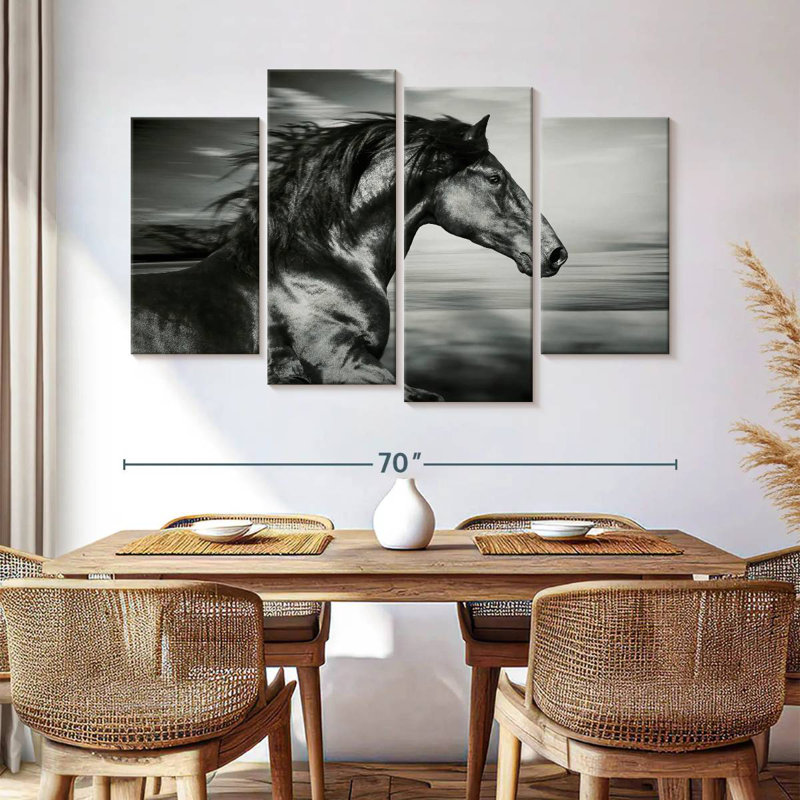 Thoroughbred, 42" H x 68" W