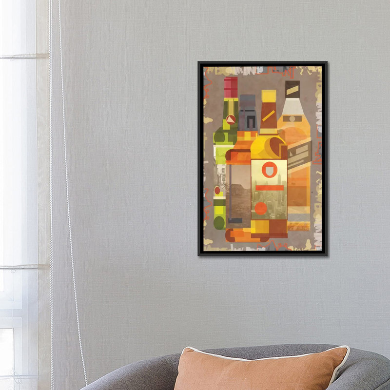 «Four J's» par 5by5collective - Impression sur toile, H 12 po x l 8 po x P 0,75 po, Toile tendue, Pas de tapis