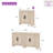 Farmhouse TV Stand For Tvs Up To 65 Inch, Rustic Wood Entertainment Center & Media Console With 4 Storage Doors, Accent Cabinet For Living Room, Hallway, Rustic Beige-55166354