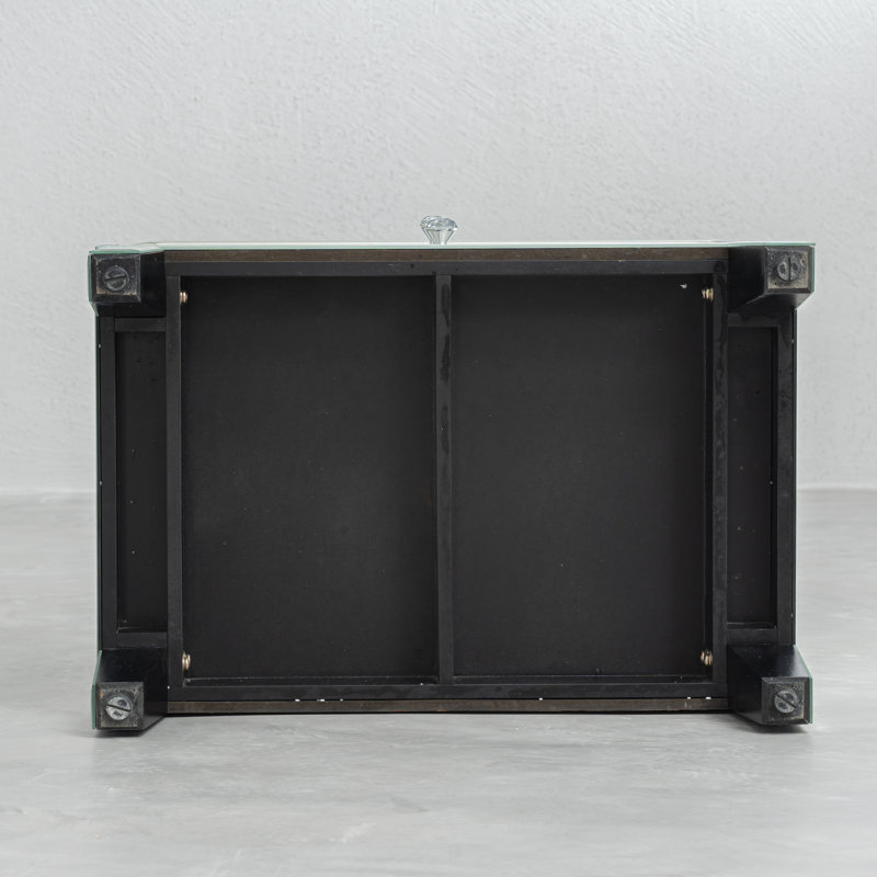 Table de chevet moderne 2 tiroirs Glam