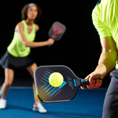 Franklin Sports Pickleball Paddle And Ball Set - Aluminum - Jet - 2 Player
