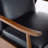 Black Wood Arm Push Back Recliner Chair-1630771102