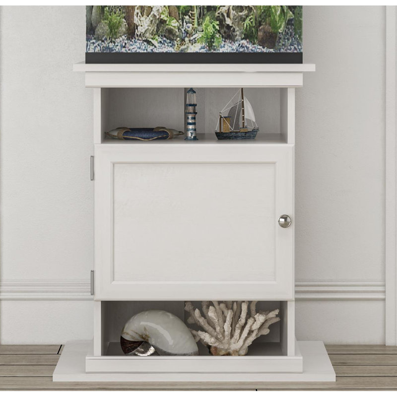Agamemnon Rectangle Aquarium Stand, Ivory Oak