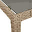 Table de patio en verre trempé et poly rotin Latitude Run®-1820440977-1820440982