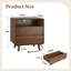 Ensemble de 2 tables de chevet avec tablette ouverte et 2 tiroirs Angela-1436417161-1442496991