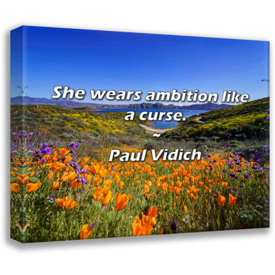 Paul Vidich Quote: She wears ambition like a curse.