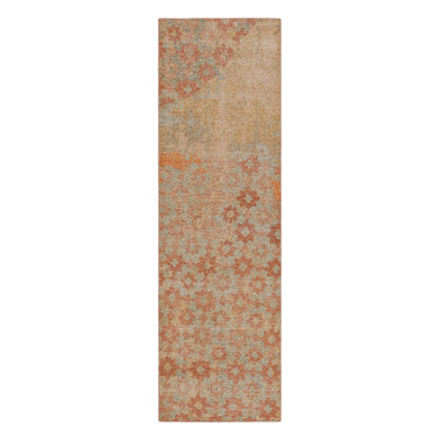 Distressed Homage Floral Area Rug
