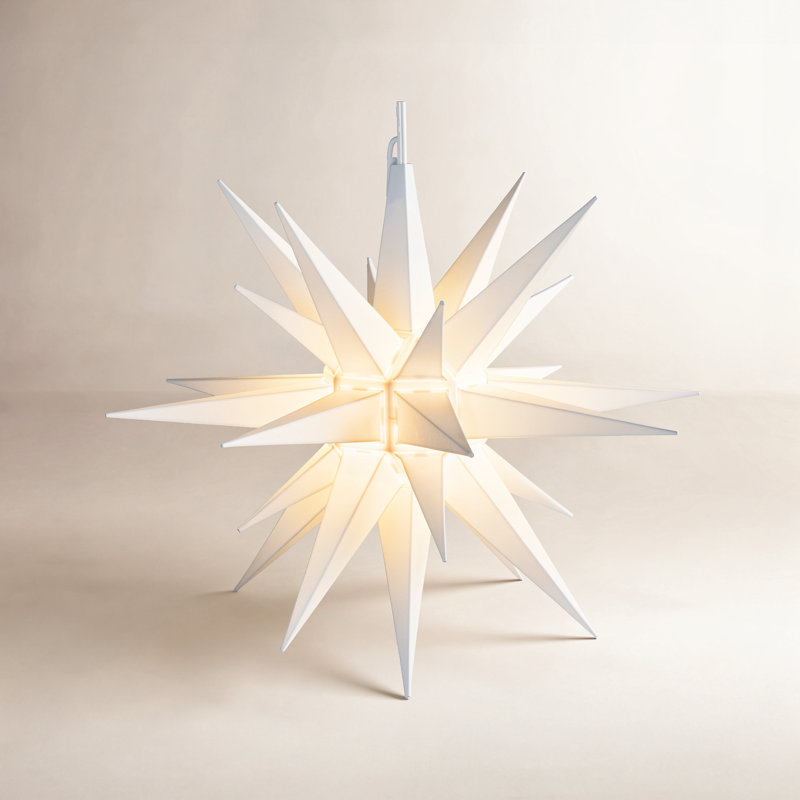 Moravian Star Lighted Display, White