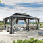 20'X14' Hardtop Gazebo With Galvanized Steel Roof