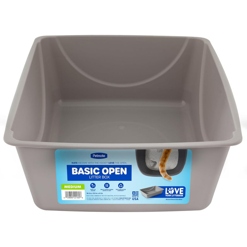 Litter Pan, Blue/Gray, Small, Made In USA