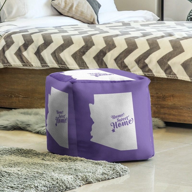 Repose-pieds à cubes mesa the home, Mauve