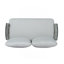 Causeuse et table en acier, gris-1876491158-1876491159