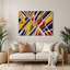 «Hard Edge» 72, art mural en métal brun-1199738552