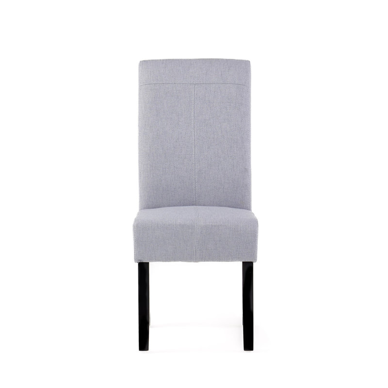 Chaises de salle à manger rembourrées Olin, Gris clair
