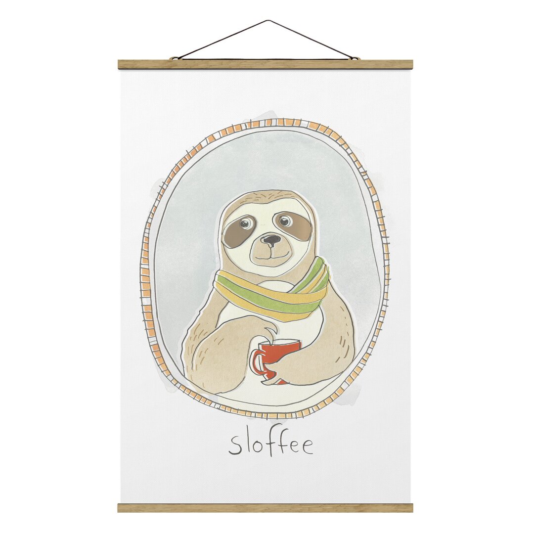 Stoffbild Caffeinated Sloth