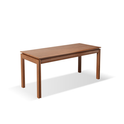 Brown Rectangular Solid Wood with 2 drawers desk