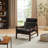 Carre 28.35'' W Genuine Leather Lounge Armchair With Adjustable Headrest-218392002