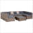 Garden Rattan Furniture Set,7-Piece Outdoor Wicker Sofa Set,Conversation Sofa Set