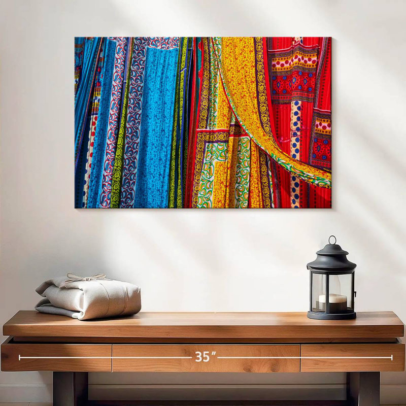 Kerner Sari Fabrics, 16'' H x 24'' W