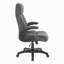 Fauteuil de bureau ergonomique en similicuir - Bureau de direction ultra rembourré avec accoudoirs rabattables, réglable en hauteur, inclinable et roulettes lisses