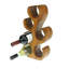 Agness Tabletop Wine Bottle & Glass Rack Brown