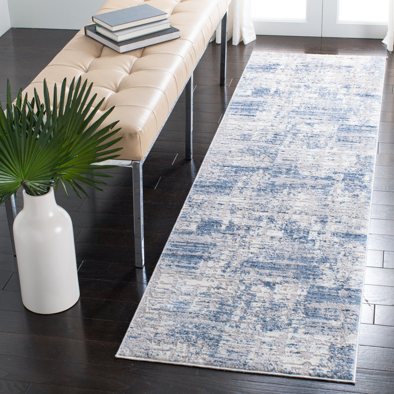 Wapakoneta Abstract Hand Woven Area Rug, Runner 66 x 183 cm