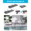 Chaise longue d'extérieur sans assemblage, ensemble de 2 chaises d'extérieur en aluminium, chaise longue de piscine à dossier ajustable et à dossier réglable-1085857294