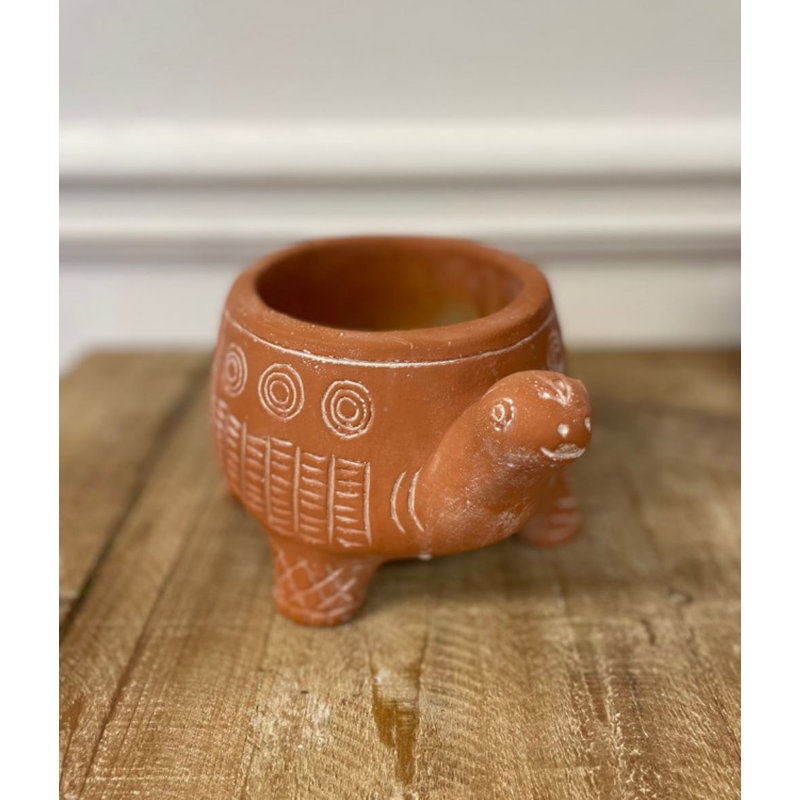 Arminan Planter, Cyan, 4.1" H x 7.3" W x 5.7" D