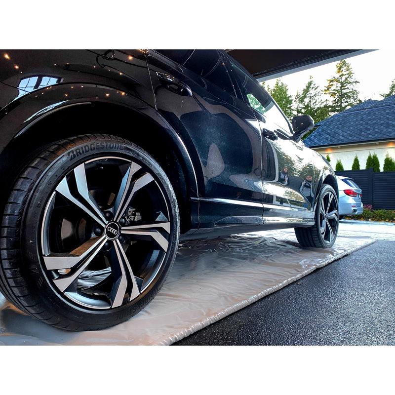 Rouleau de plancher de garage Floor Defender en gris, L 93 po x L 192 po